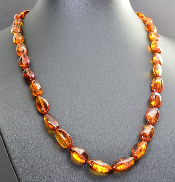 Amber Beaded Necklace 