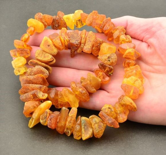 Raw Baltic Amber Necklace