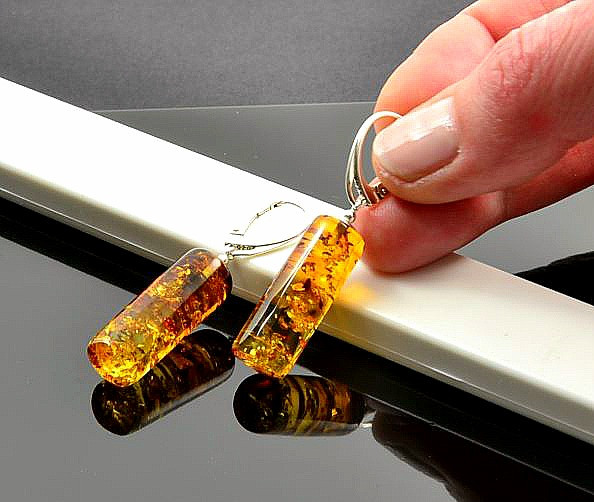 Amber Earrings