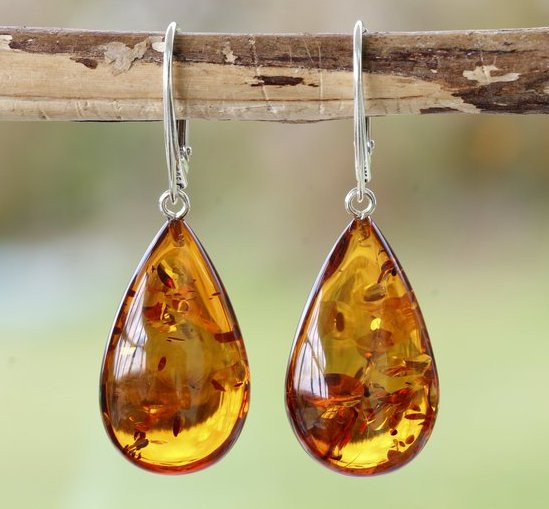 Amber Earrings