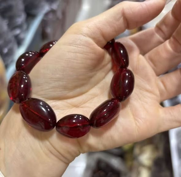 Amber Beaded Bracelet