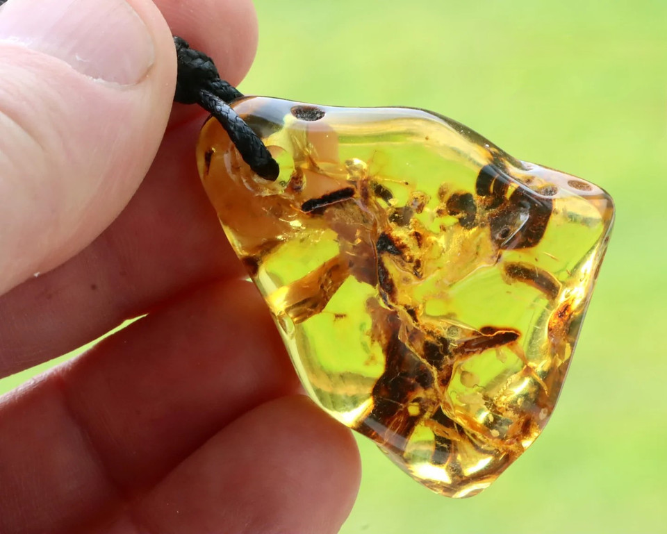 Amber Amulet On Adjustable String - SOLD OUT