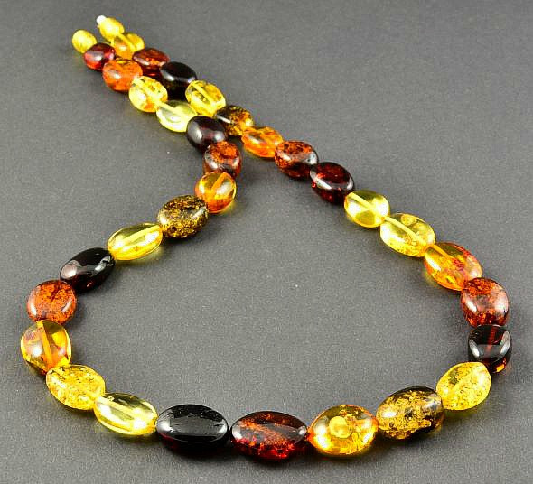 Amber Beaded Necklace 
