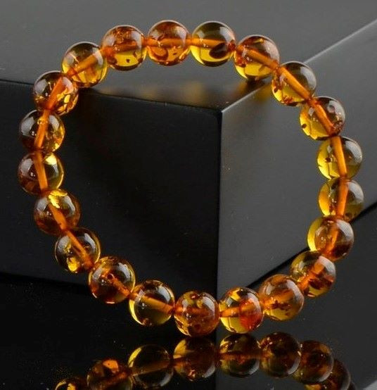 Amber Beaded Bracelet