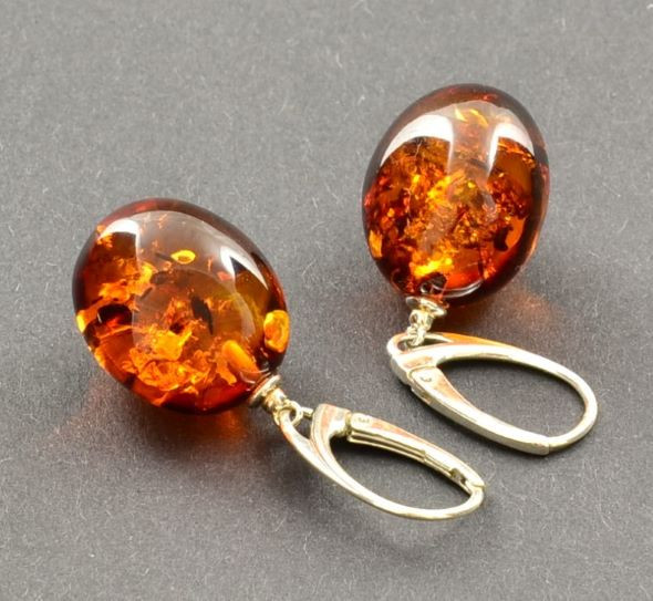 amber earrings