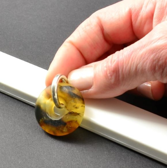 Amber Donut Pendant