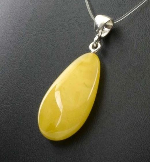 Butterscotch Amber Teardrop Pendant