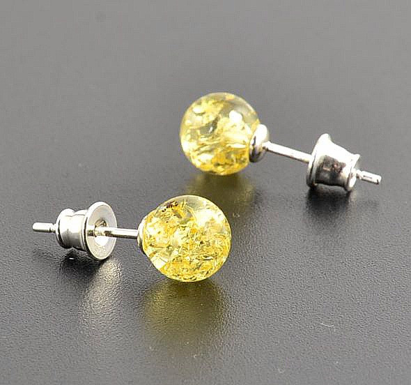 Amber Stud Earrings