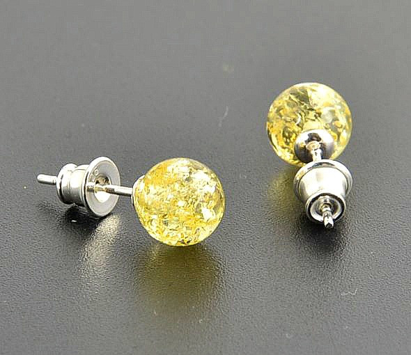 Amber Stud Earrings
