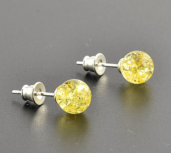 Amber Stud Earrings