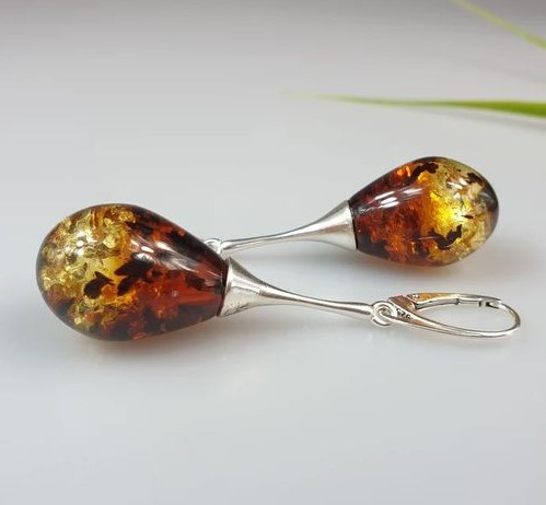 Amber Earrings
