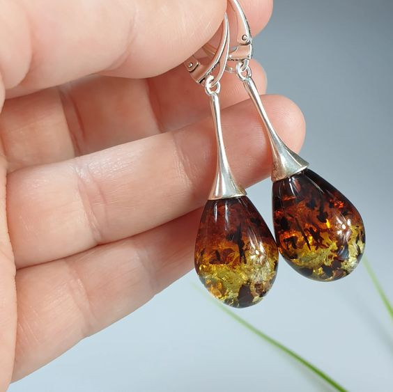 Amber Earrings