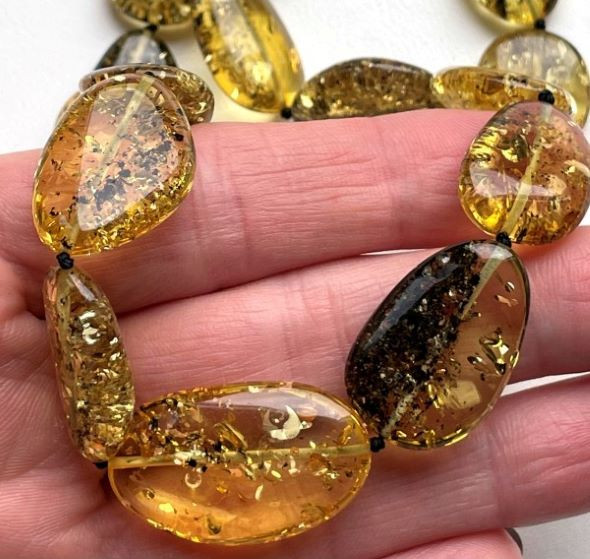 Green Amber Necklace