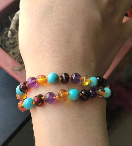 amber teething necklace