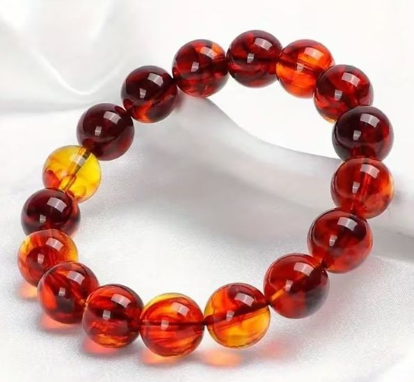 Amber Beaded Bracelet