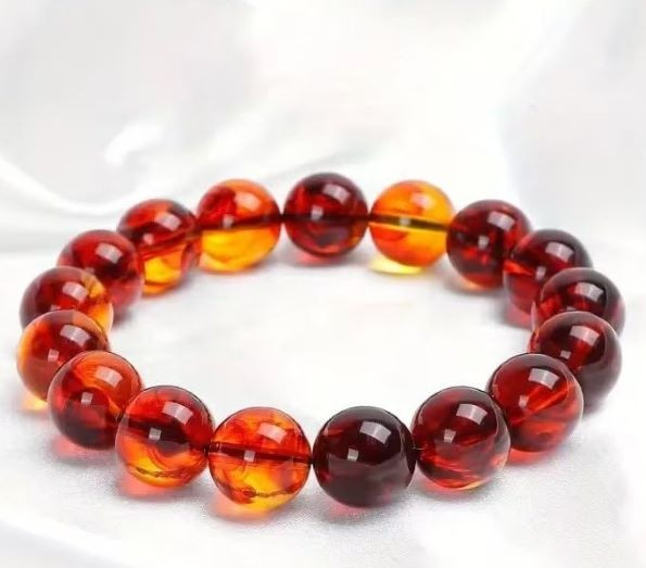 Amber Beaded Bracelet