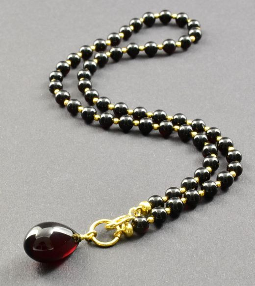 Amber Pendant Necklace