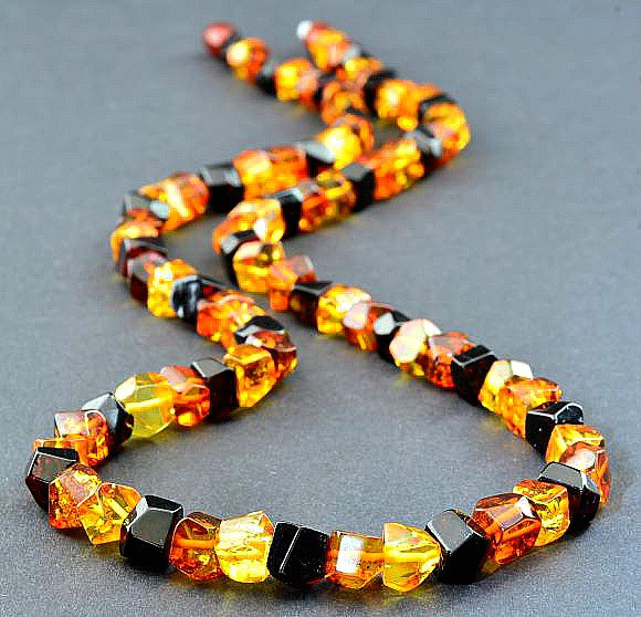 Amber Beaded Necklace 