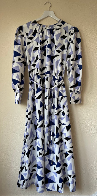 Triangle Print Midi Dress