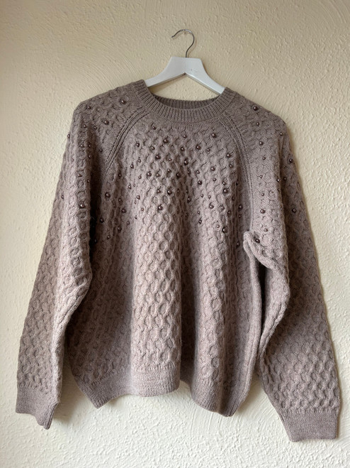 Cappuccino Beaded  Jumper