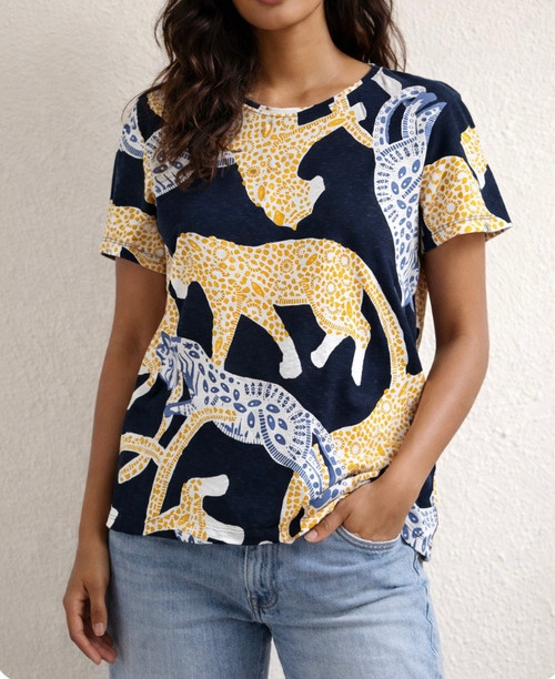 Wild Cat Patterned Tee