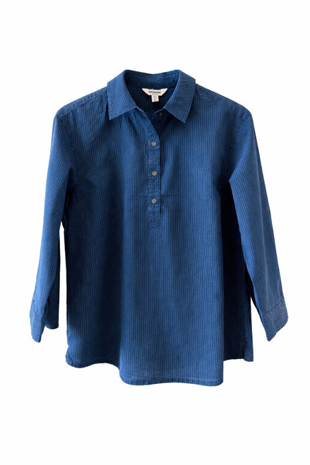 Navy Pinstriped  Shirt