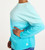 Turquoise Dip Dye Sweatshirt 