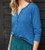 Teal Smocking Detail Top