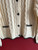 Cream & Black Cable Knit Cardigan 