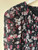 Black Floral Shirred Dress