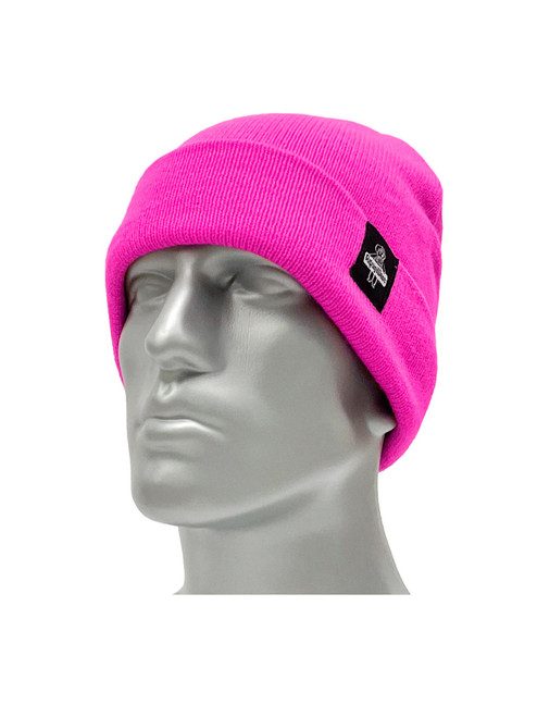 Breast Cancer Awareness Watch Cap - Acrylic Knit