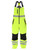 Lime Lightweight HiVis Work Overalls - Front
