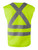 Lime-Break Away Mesh Safety Vest | Back