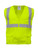 Lime-Zipper Mesh Safety Vest