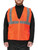 Orange-Zipper Mesh Safety Vest