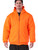 Orange-Insulated Quilted Sweatshirt