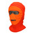 Orange-Knit Face Mask with Fleece Face #904