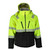 Black/Lime - Ripstop Softshell Black Bottom Jacket Front
