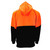 Black/Orang - Hi-Vis Full-Zip Hoodie Back