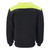 Black/Lime - Two-Tone Hi-Vis Insulated Quilted Sweatshirt Back