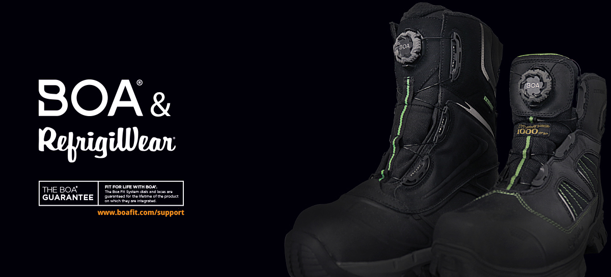 RefrigiWear uses BOA Fit System on Extreme Boots presss release banner