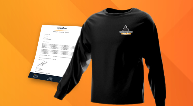 Warehouse Heroes nominee shirt and recognition