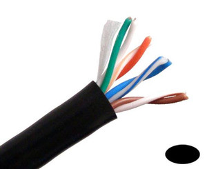 Primus Cable CAT5E Outdoor,UV, 1000ft, Black, C5CMX-414BK Primus Cable CAT5E Outdoor,UV, 1000ft, Black, C5CMX-414BK