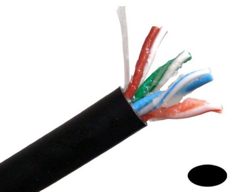 Primus Cable CAT5E Direct Burial, Gel Filled, 1000ft, Black, C5CMXF-415BK