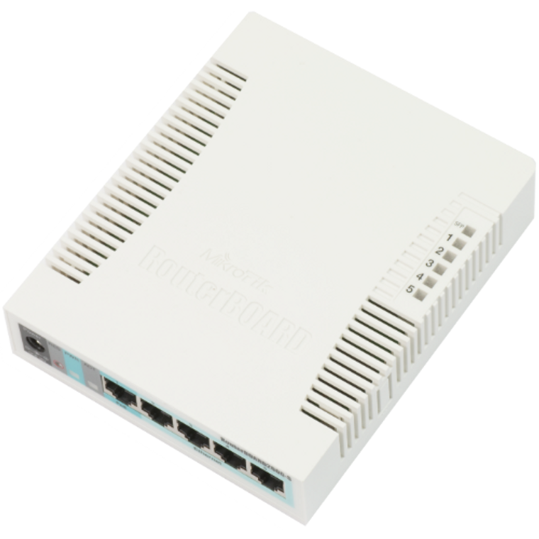 MikroTik 5 port SOHO switch, RB260GSP