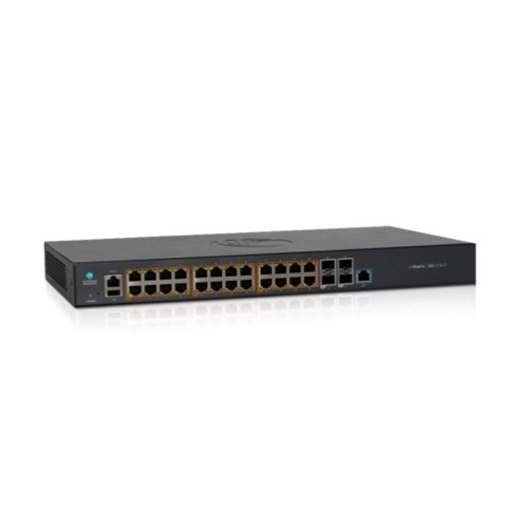 Cambium Networks cnMatrix EX2028 Switch with 24 1G access ports and 4 SFP+ 10G uplink ports, No Power Cord, MX-EX2028xxA-0