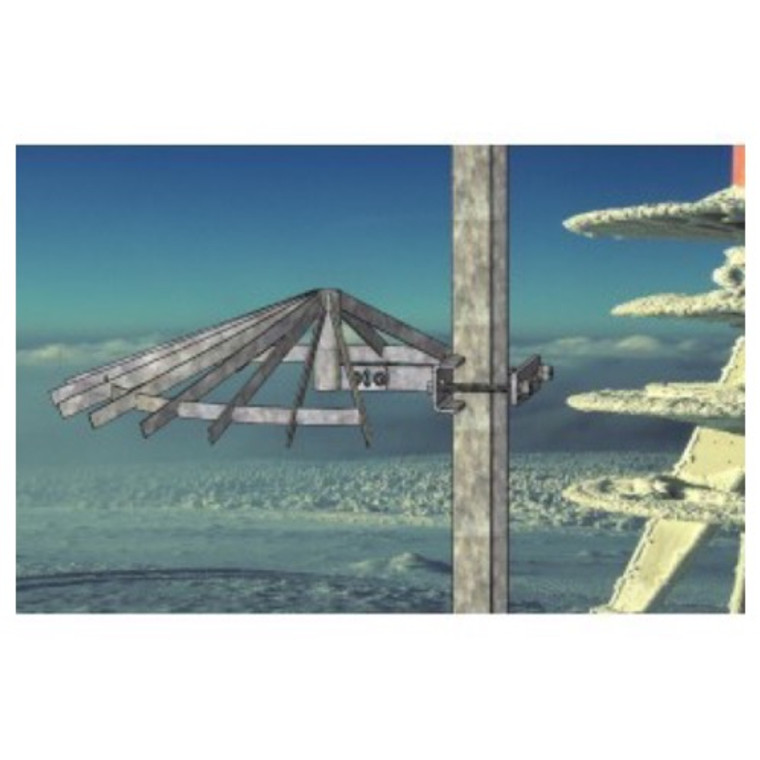 McCown Technology Ice Shield for Angle Iron Tower, 800-M-TOW-ANGLE-ICE