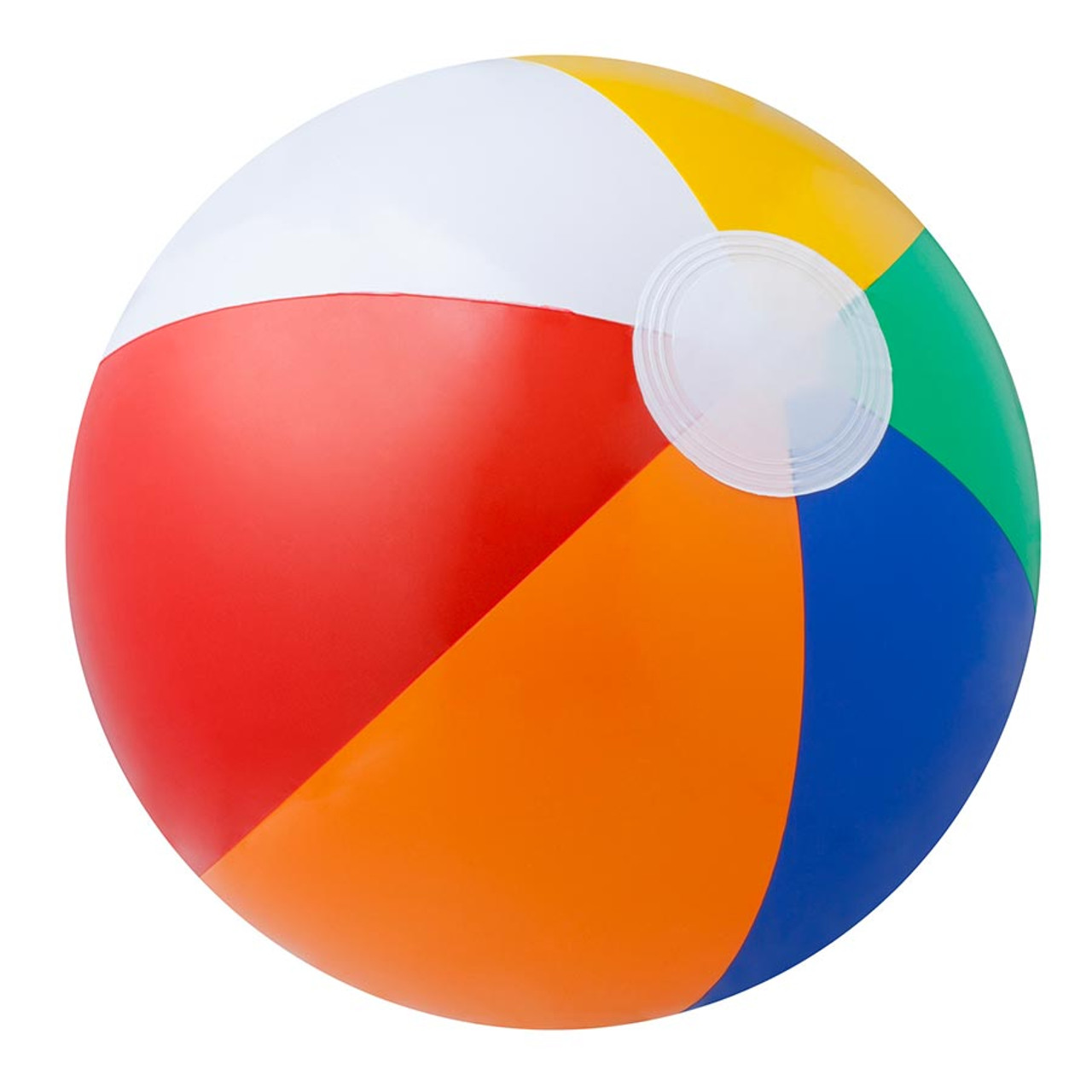 Bulk Pack of 12 Classic Inflatable Rainbow Beach Balls