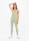 PEACHED TESS CROP - SAGE [USW021007]