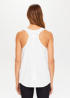 THE UPSIDE women's white Dri Release Markova sleeveless Tank is made from moisture-wicking, fast-drying fabric with odor control and superior comfort.